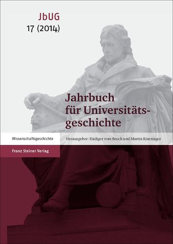 Cover image for Jahrbuch Fur Universitatsgeschichte 17 (2014): Studentenkulturen