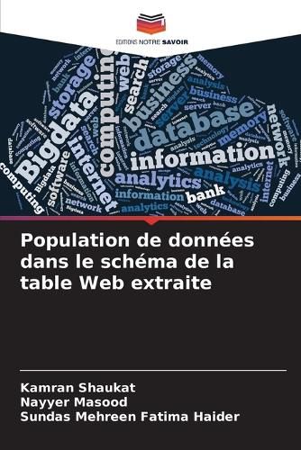 Cover image for Population de donnees dans le schema de la table Web extraite