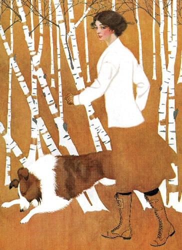 Cover image for Birches Notebook: Cover art from Life Magazine, October 28, 1911