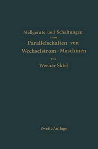 Cover image for Parallelschalten Von Wechselstrom-Maschinen