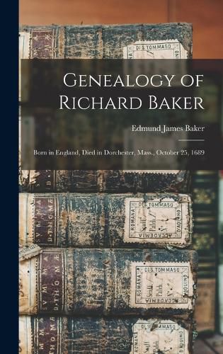 Cover image for Genealogy of Richard Baker