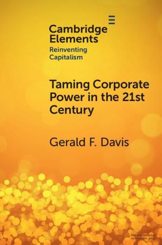 Cover image for Taming Corporate Power in the 21st Century