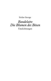 Cover image for Baudelaire. Die Blumen des Boesen