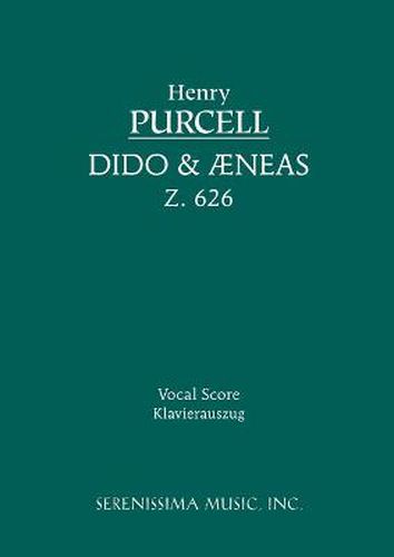 Cover image for Dido and Aeneas, Z.626: Vocal score