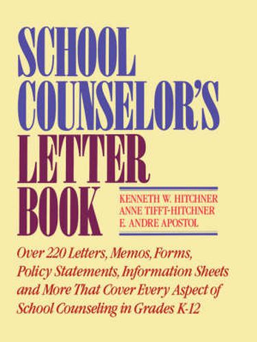 Cover image for School Counselor's Letter Book