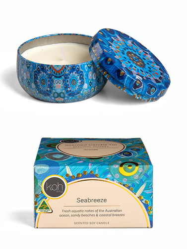 Cover image for Aboriginal Scented Seabreeze Candle Tin