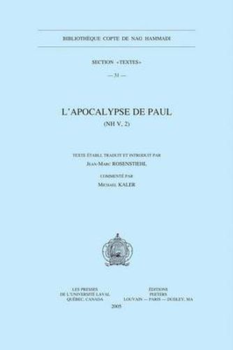 Cover image for L'apocalypse De Paul (NH V, 2)