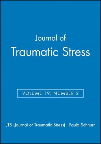 Cover image for Journal of Traumatic Stress, Volume 19, Number 2