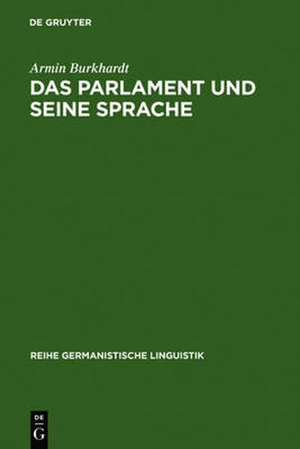 Cover image for Das Parlament und seine Sprache