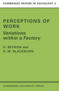 Cover image for Perceptions of Work: Variations within a Factory