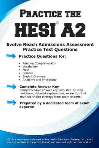 Cover image for Practice the Hesi A2!: Practice Test Questions for HESI Exam