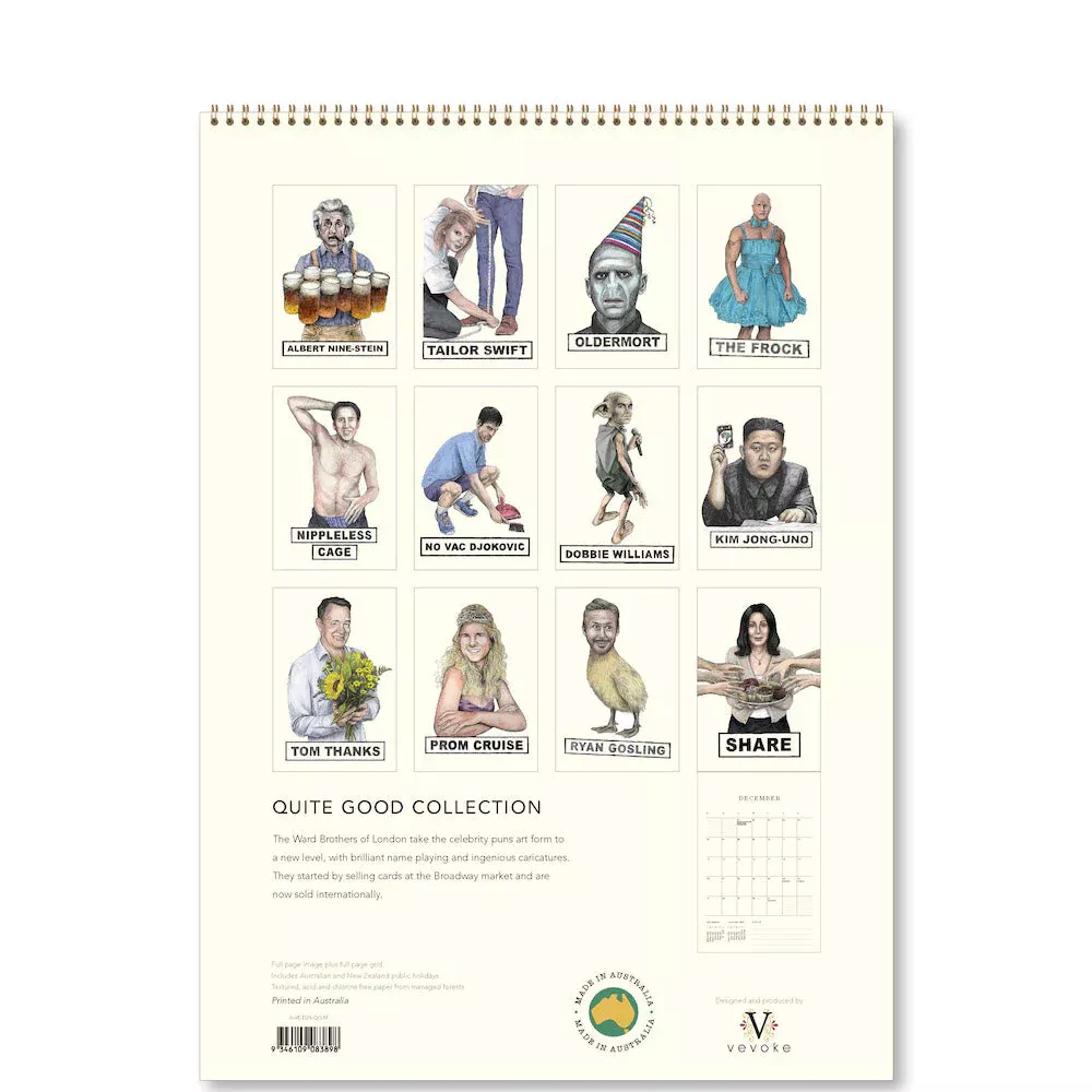 Quite Good Medium 2026 Calendar