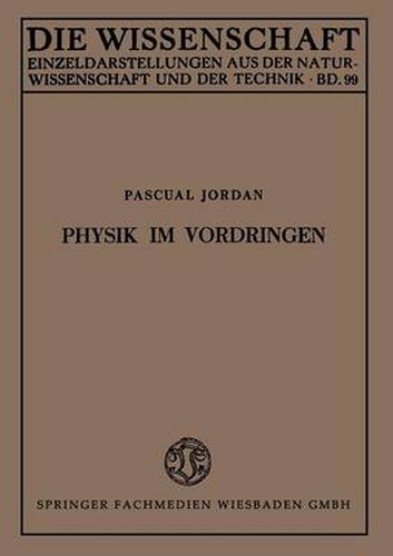 Cover image for Physik Im Vordringen