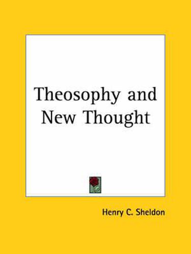 Cover image for Theosophy and New Thought (1916)