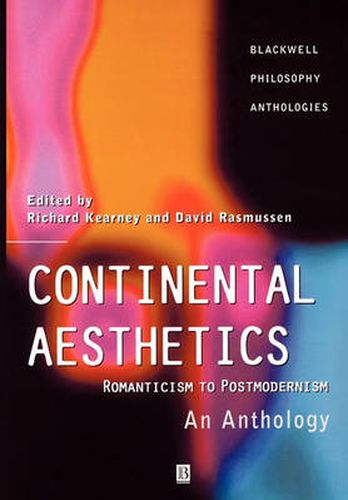 Cover image for Continental Aesthetics: Romanticism to Postmodernism - An Anthology