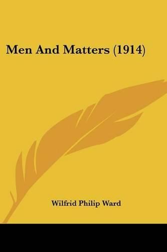 Cover image for Men and Matters (1914)