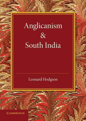 Cover image for Anglicanism and South India