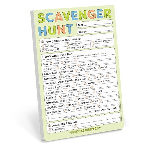 Cover image for Knock Knock Kids Scavenger Hunt Playtime Pads