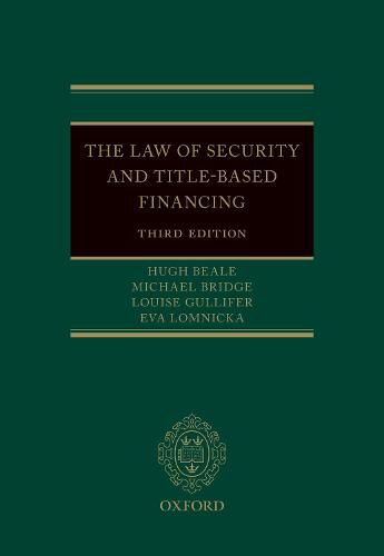 The Law of Security and Title-Based Financing