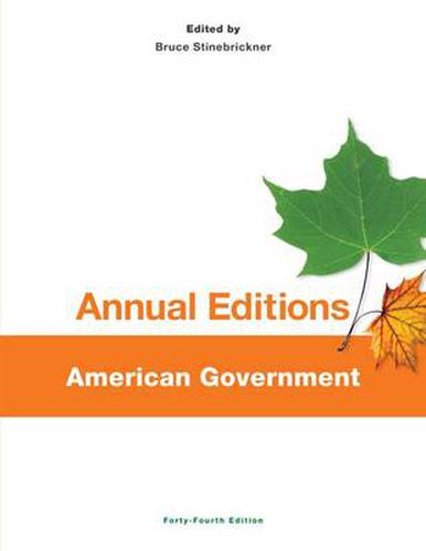 Cover image for Annual Editions: American Government, 44/E