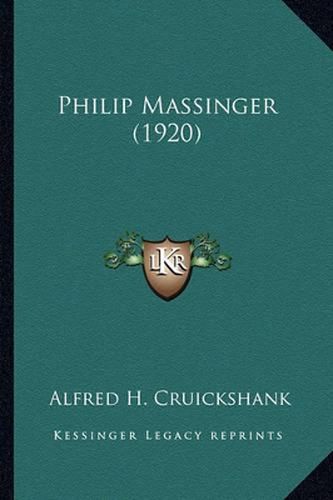 Philip Massinger (1920)