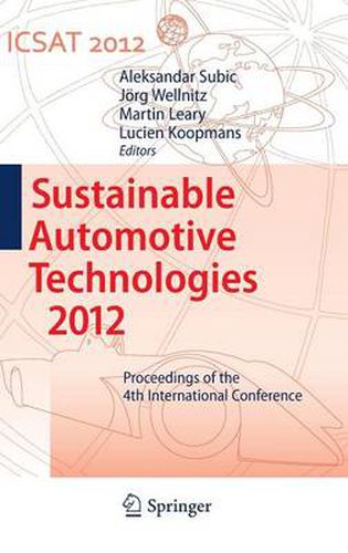 Cover image for Sustainable Automotive Technologies 2012: Proceedings of the 4th International Conference