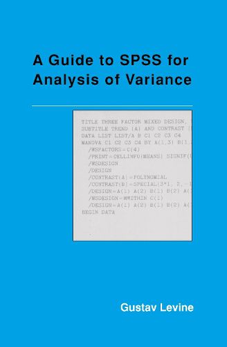 Cover image for A Guide to SPSS for Analysis of Variance