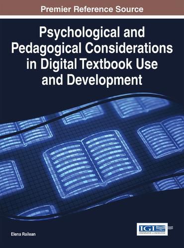 Cover image for Psychological and Pedagogical Considerations in Digital Textbook Use and Development