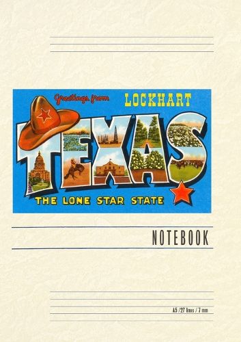 Cover image for Vintage Lined Notebook Greetings from Lockhart, Texas