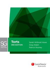 Cover image for LexisNexis Study Guide Torts