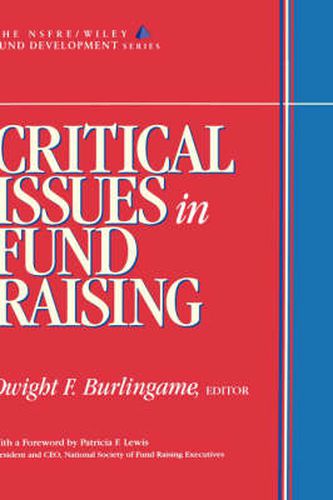 Cover image for Major Issues Facing Fund-raising