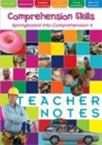 Cover image for Springboard into Comprehension Level 4 Teacher's Notes