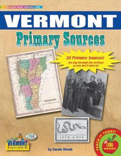 Cover image for Vermont Primary Sources
