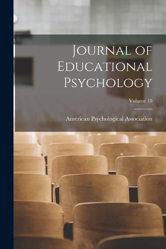 Cover image for Journal of Educational Psychology; Volume 10