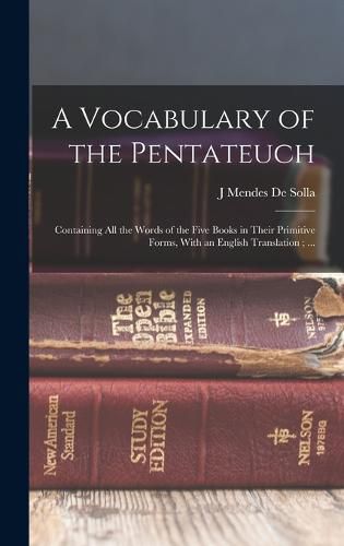 Cover image for A Vocabulary of the Pentateuch