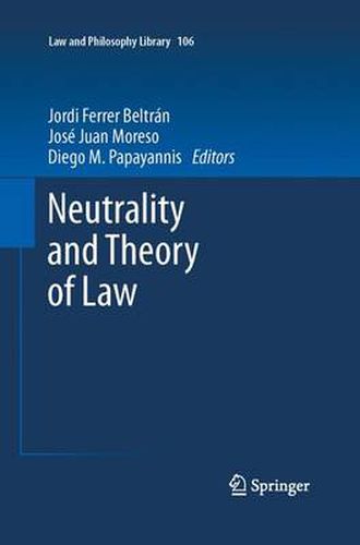 Cover image for Neutrality and Theory of Law