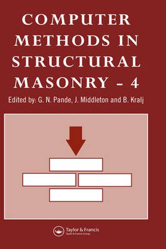 Cover image for Computer Methods in Structural Masonry - 4: Fourth International Symposium