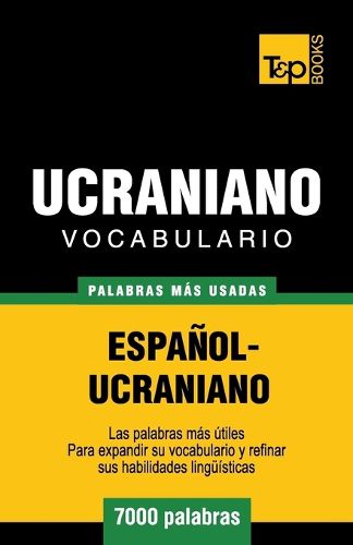 Cover image for Vocabulario espanol-ucraniano - 7000 palabras mas usadas
