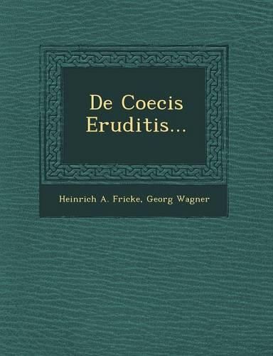 Cover image for de Coecis Eruditis...