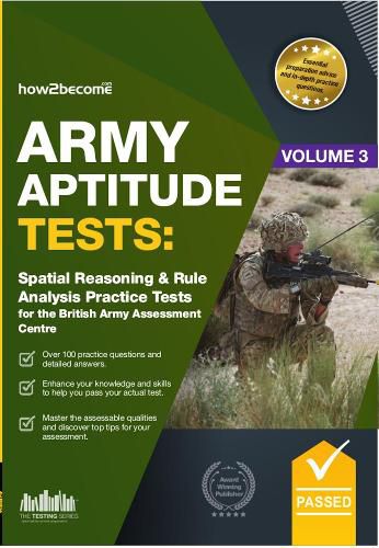 Cover image for Army Aptitude Tests:: Spatial Reasoning & Rule Analysis for the British Army Assessment Centre