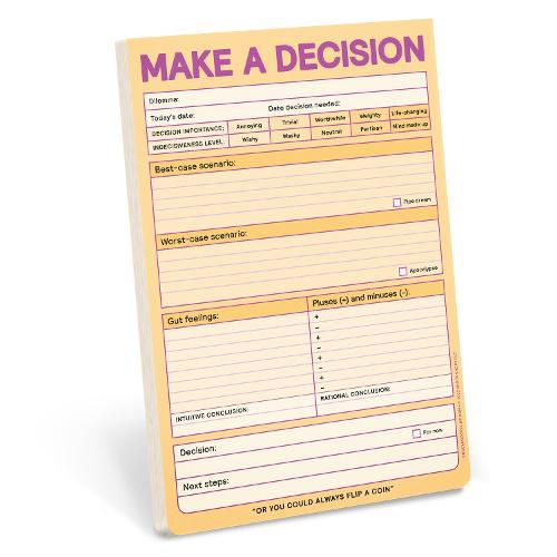 Cover image for Knock Knock Make a Decision Pad (Pastel Version)