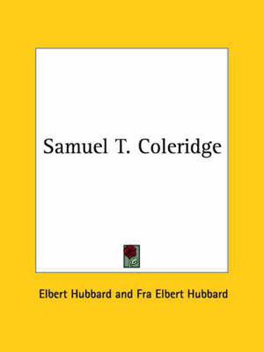 Cover image for Samuel T. Coleridge