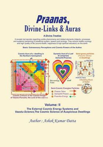 Cover image for Praanas, Divine-Links, & Auras Volume II: The External Cosmic Energy Systems and Vaastu-Science, the Cosmic Science of Auspicious Dwellings