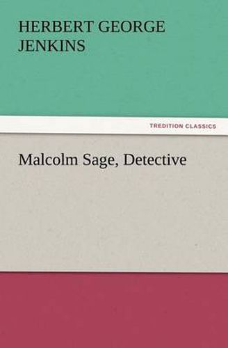 Cover image for Malcolm Sage, Detective