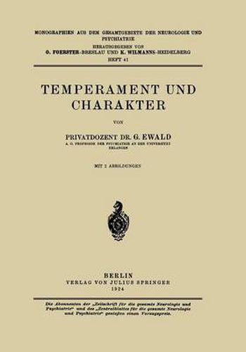 Temperament Und Charakter