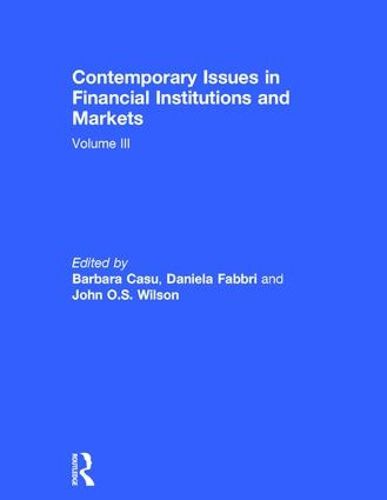 Cover image for Contemporary Issues in Financial Institutions and Markets: Volume 3