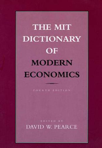 The MIT Dictionary of Modern Economics 4ed