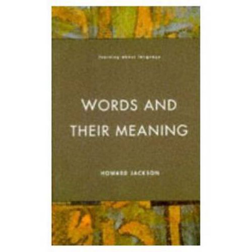 Cover image for Words and Their Meaning