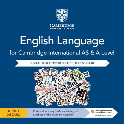 Cover image for Cambridge International AS and A Level English Language Cambridge Elevate Teacher's Resource Access Card