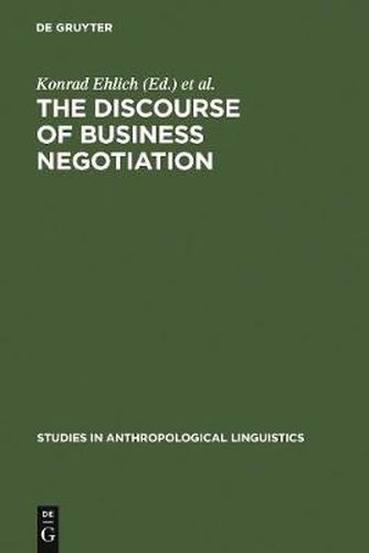 Cover image for The Discourse of Business Negotiation